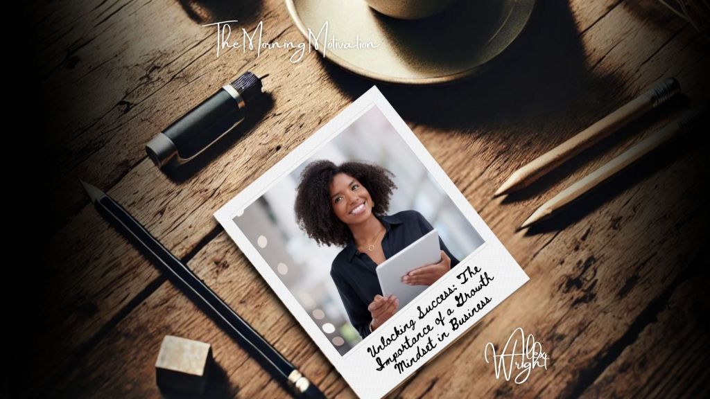 Business leader embracing growth mindset strategy