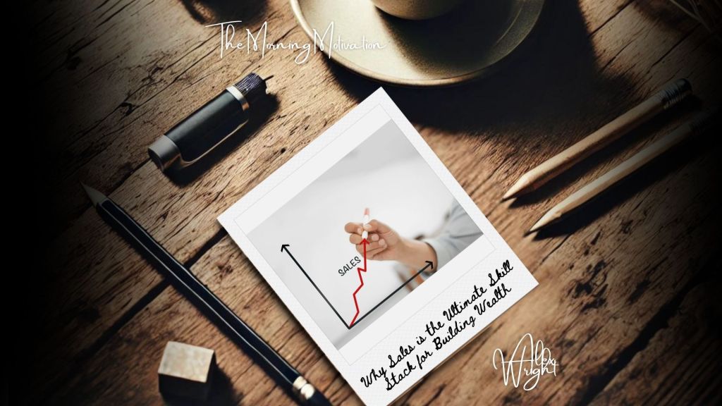 Visual representation of sales leading to financial growth