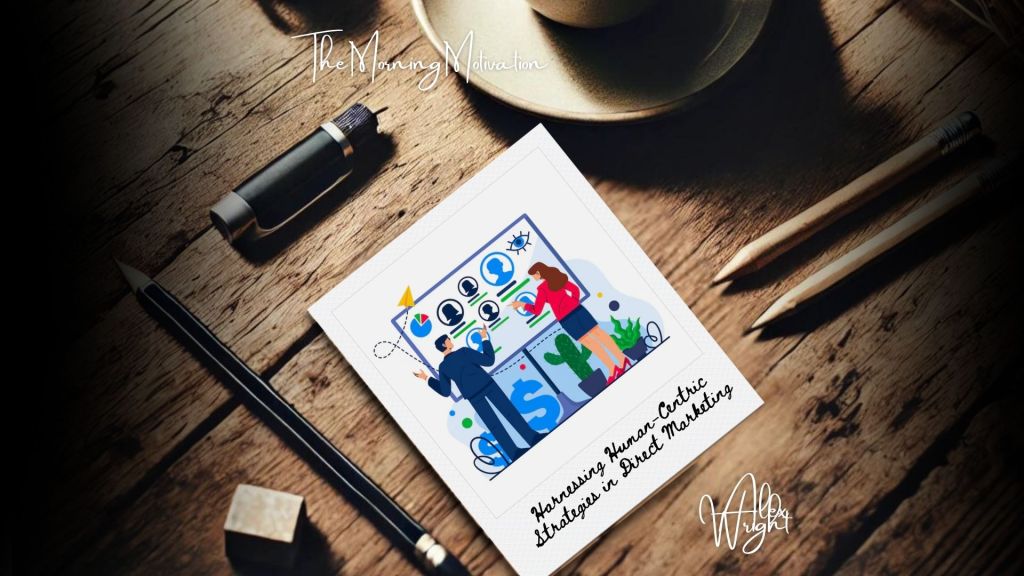 Marketing professional creating a human-centric brand message