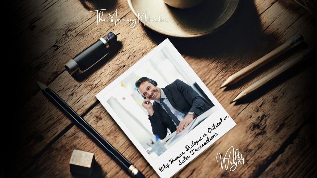 Salesperson actively listening to a customer, representing the importance of emotional intelligence and authentic communication in modern sales.