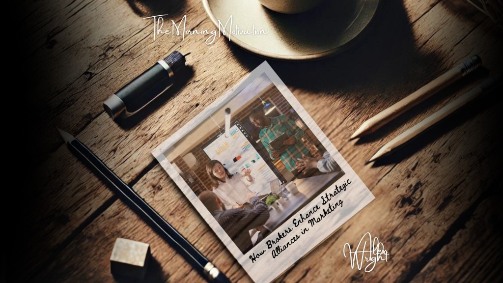 Marketing broker facilitating a strategic brand partnership